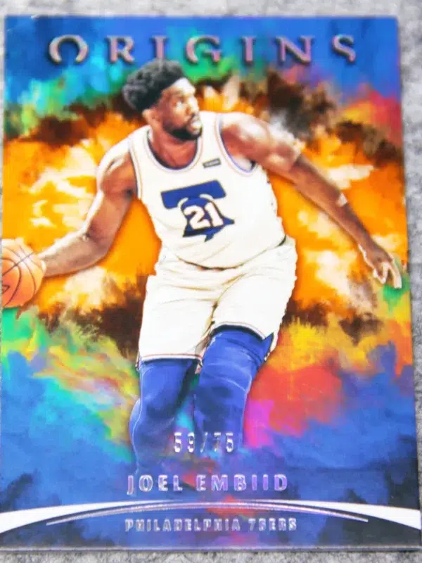 2021-22 Joel Embiid #21 Panini Origins Orange /75