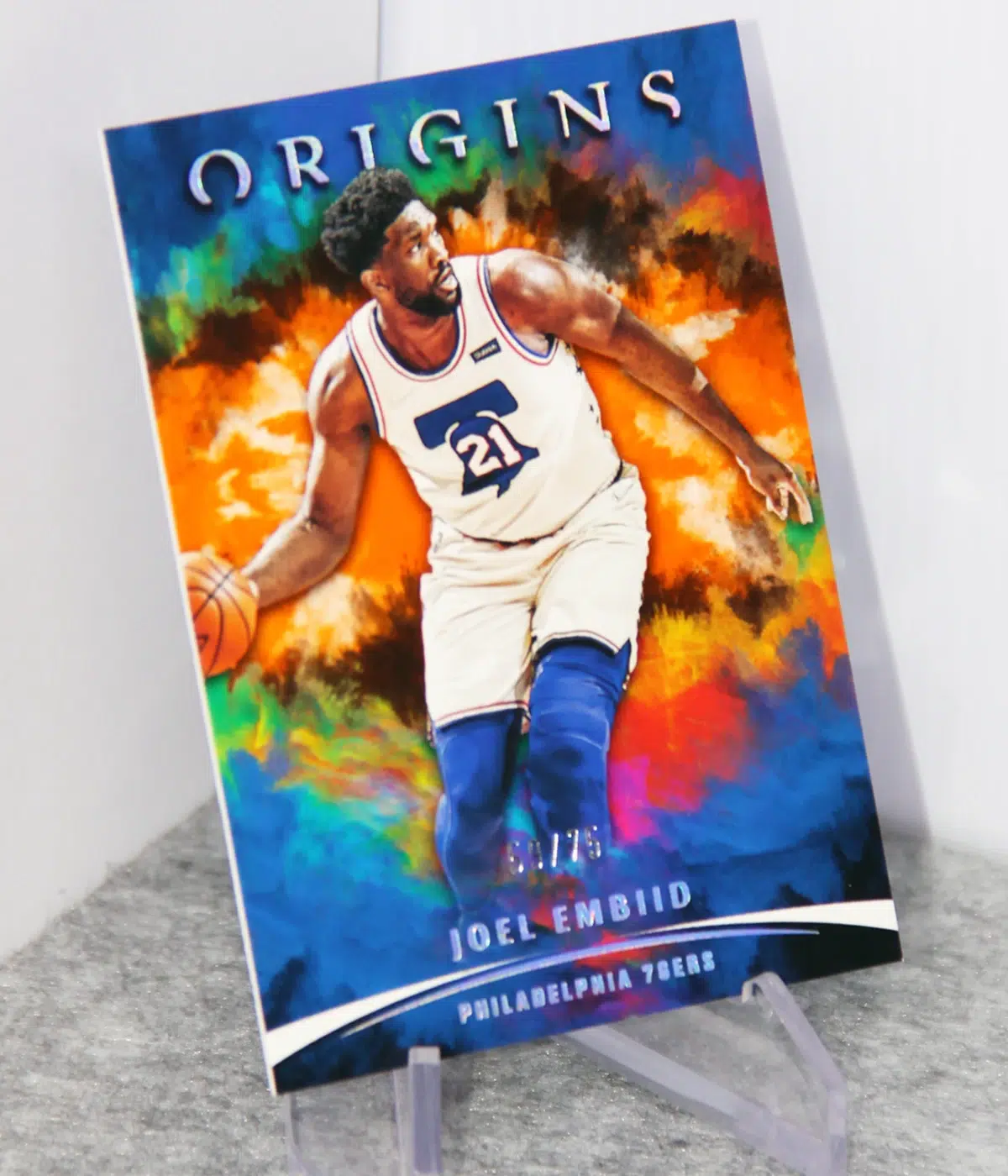 2021-22 Joel Embiid #21 Panini Origins Orange /75