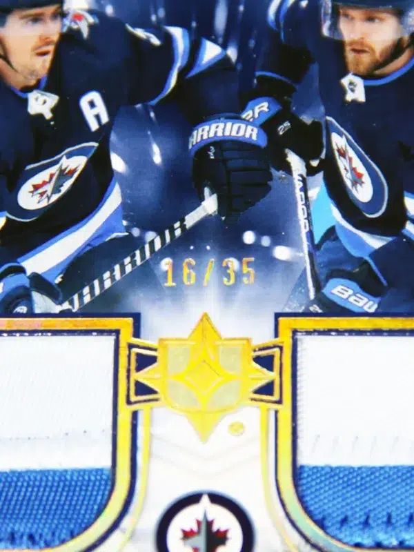 2021-22 Mark Scheifele & Nikolaj Ehlers #UTM-SE Upper Deck Ultimate Collection Ulti-Mates Dual Patch /35