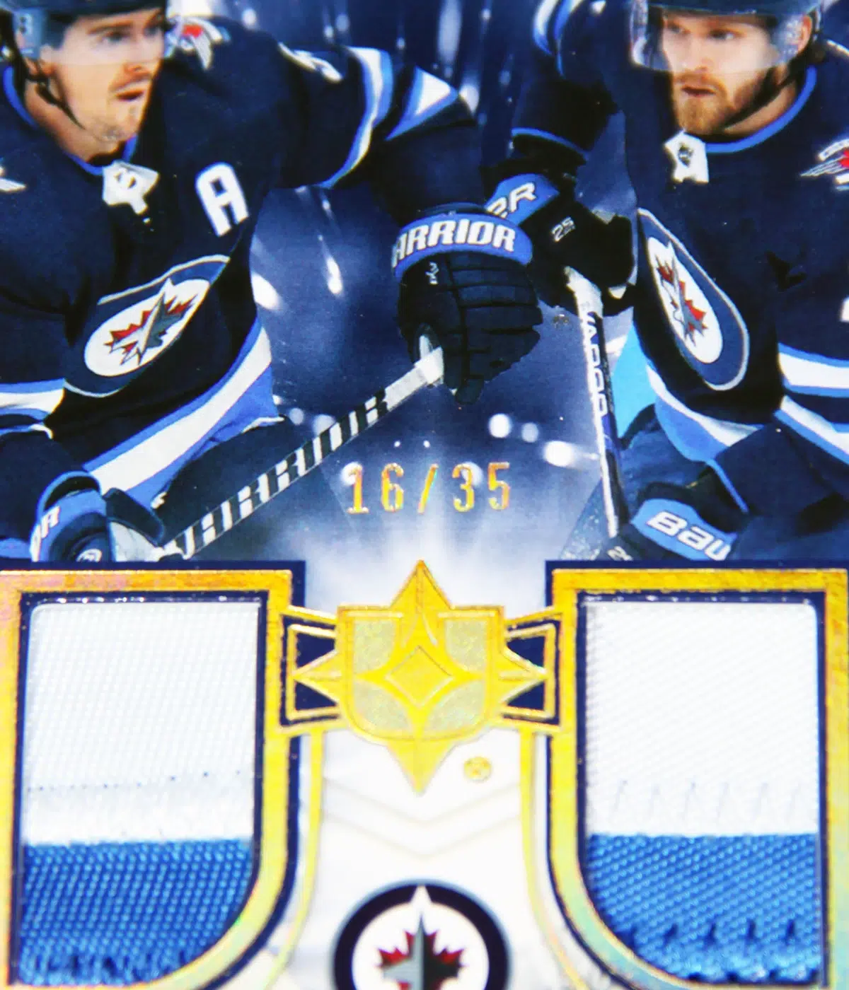 2021-22 Mark Scheifele & Nikolaj Ehlers #UTM-SE Upper Deck Ultimate Collection Ulti-Mates Dual Patch /35