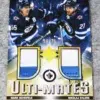 2021-22 Mark Scheifele & Nikolaj Ehlers #UTM-SE Upper Deck Ultimate Collection Ulti-Mates Dual Patch /35