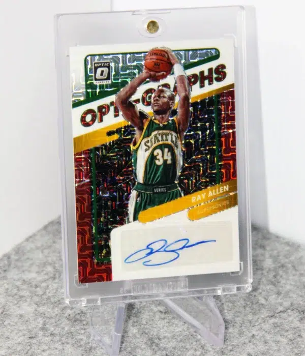 2021-22 Ray Allen #OG-RAL Panini Donruss Optic Opti-Graphs Choice Prizm Auto