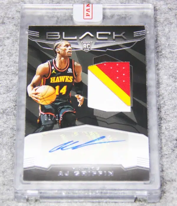 2022-23 AJ Griffin #RJM-AJG Panini Black Rookie Jumbo Memorabilia RC /15