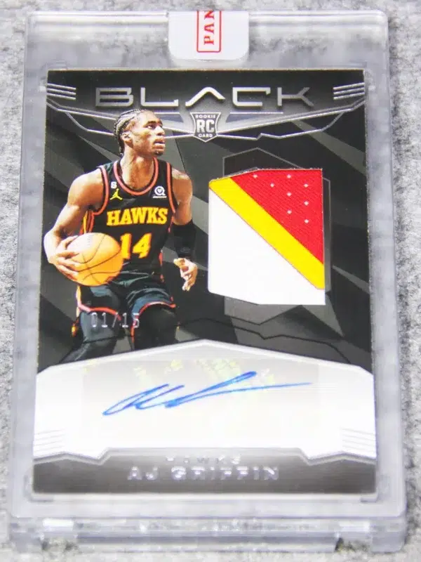 2022-23 AJ Griffin #RJM-AJG Panini Black Rookie Jumbo Memorabilia RC /15