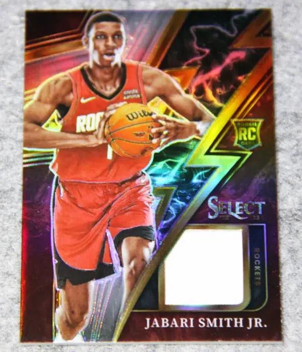 2022-23 Jabari Smith Jr #S-JS Panini Select Sparks Prizm Relic RC