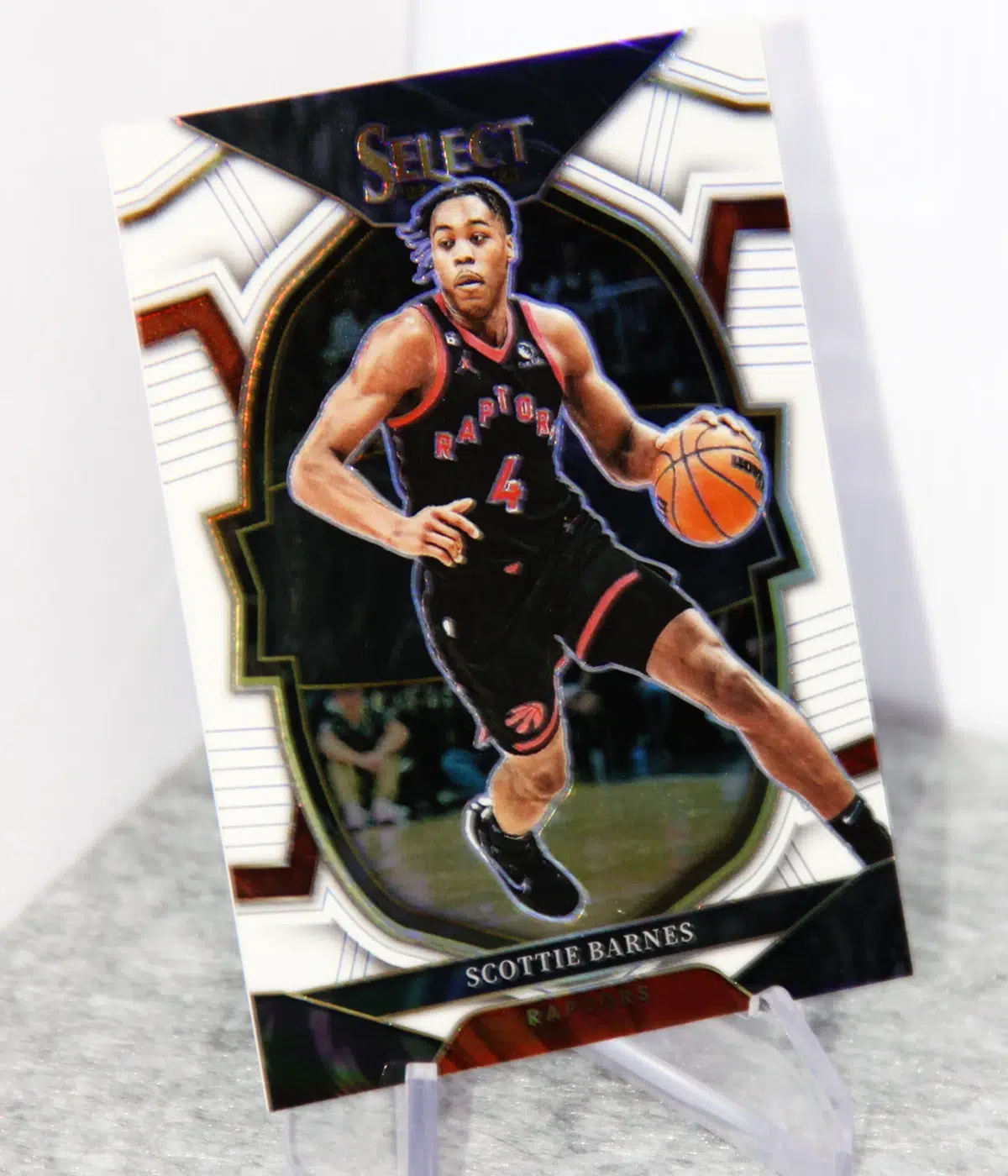 2022-23 Scottie Barnes #53 Panini Select Concourse White Prizm /149