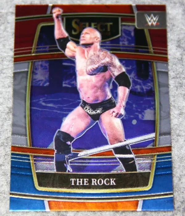 2022 Dwayne The Rock Johnson #20 Select WWE Concourse Red, White & Blue