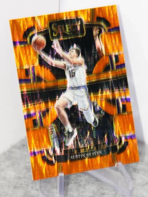 2023-24 Austin Reaves #52 Panini Select Orange Flash Prizm