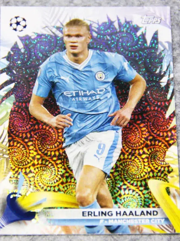 2023-24 Erling Haaland #51 Topps UEFA Champions League Carnaval