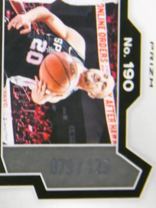2023-24 Manu Ginobili #190 Panini Prizm Blue Ice Prizm /125 PSA 9 MT