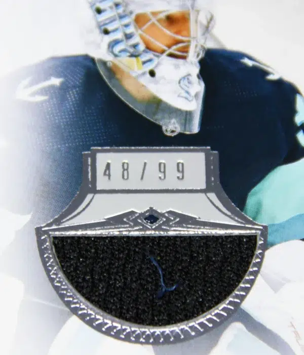 2023-24 Philipp Grubauer #CC-PG Upper Deck Ultimate Crease Collection Patch Autograph /99