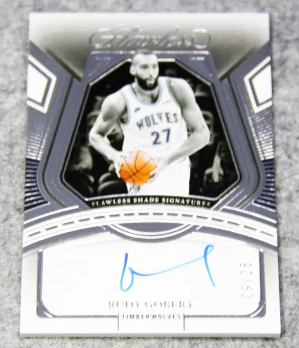 2023-24 Rudy Gobert #FSS-RGM Panini Flawless Shade Signatures /25