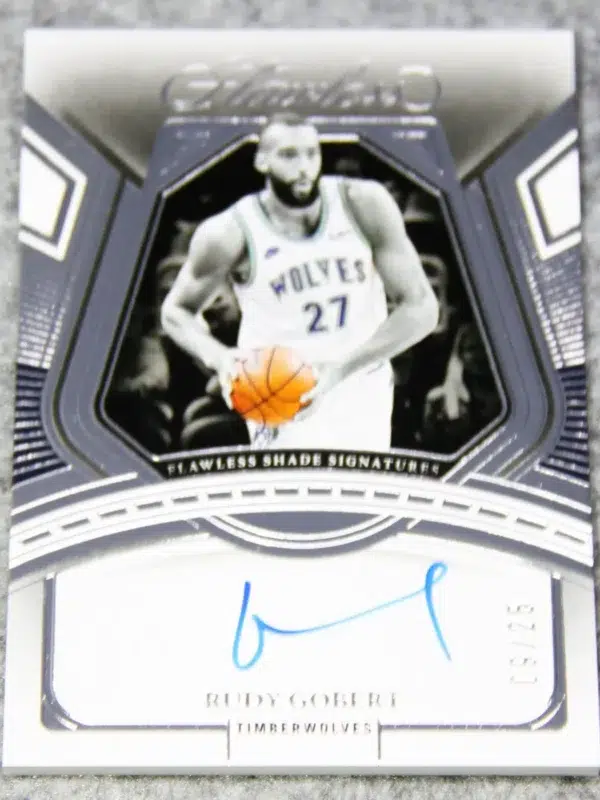 2023-24 Rudy Gobert #FSS-RGM Panini Flawless Shade Signatures /25