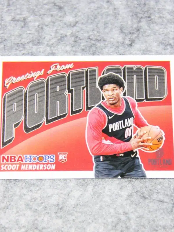 2023-24 Scoot Henderson #3 Panini Hoops Rookie Greetings