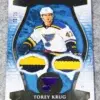 2023-24 Torey Krug #54 Upper Deck Artifacts Dual Patch Purple /25
