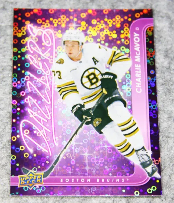 2024-25 Charlie McAvoy #DZ-67 Upper Deck Series 2 Dazzlers Pink