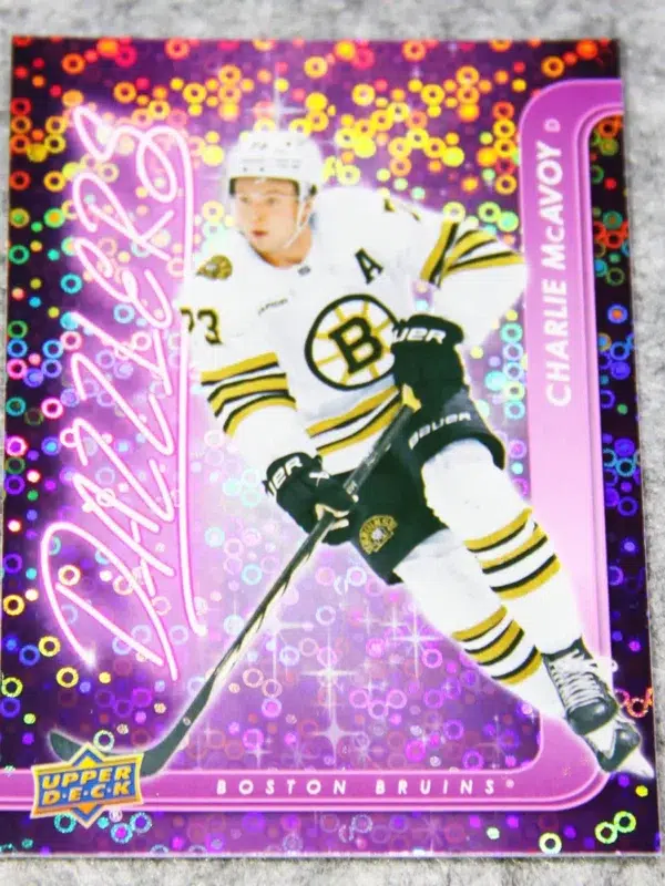 2024-25 Charlie McAvoy #DZ-67 Upper Deck Series 2 Dazzlers Pink