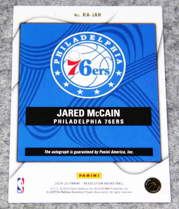 2024-25 Jared McCain #RA-JAR Panini Revolution Autograph RC