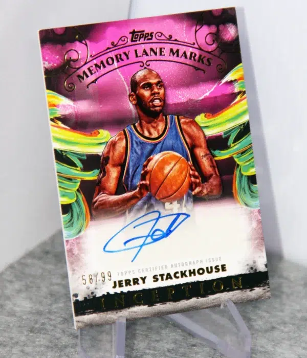 2024-25 Jerry Stackhouse #MLM-JSH Topps Inception Basketball Memory Lane Marks Autograph /99
