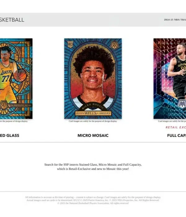 2024-25 Panini Mosaic NBA Basketball Mega Box - Sealed