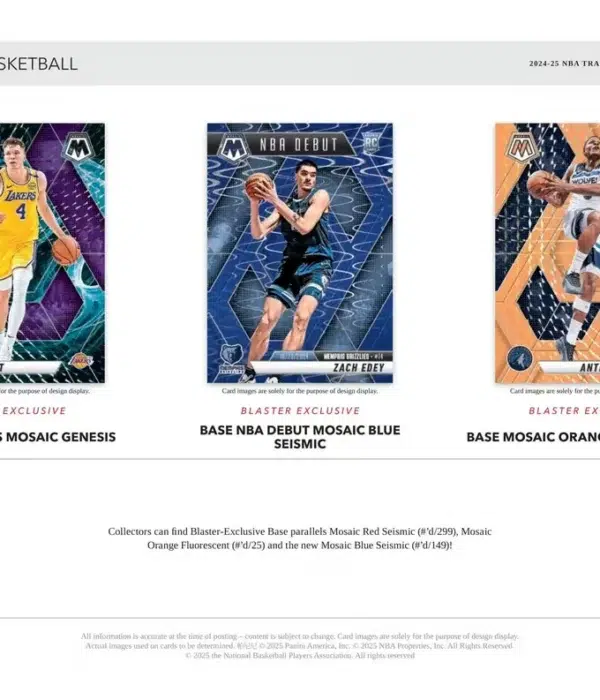 2024-25 Panini Mosaic NBA Basketball Mega Box - Sealed