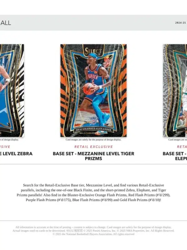 2024-25 Panini Select NBA Blaster Box - Sealed