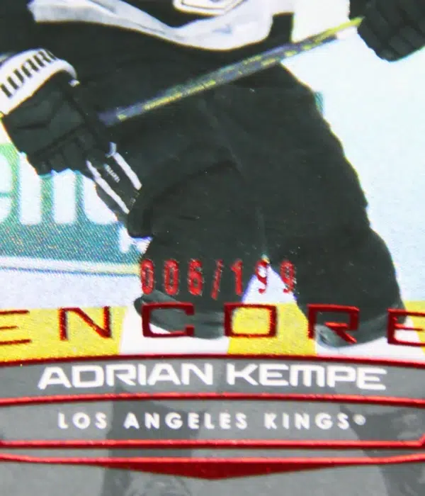 2025-26 Adrian Kempe #E-89 Upper Deck Series 1 Encore Red /199