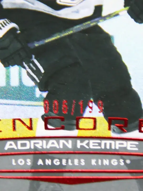 2025-26 Adrian Kempe #E-89 Upper Deck Series 1 Encore Red /199