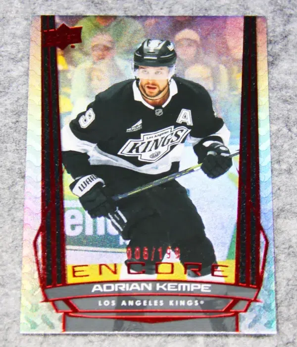 2025-26 Adrian Kempe #E-89 Upper Deck Series 1 Encore Red /199