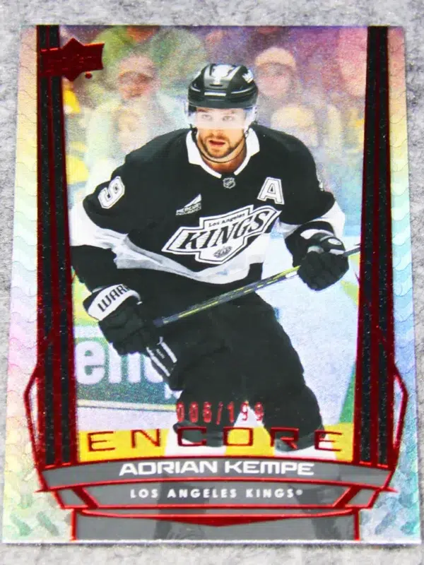 2025-26 Adrian Kempe #E-89 Upper Deck Series 1 Encore Red /199