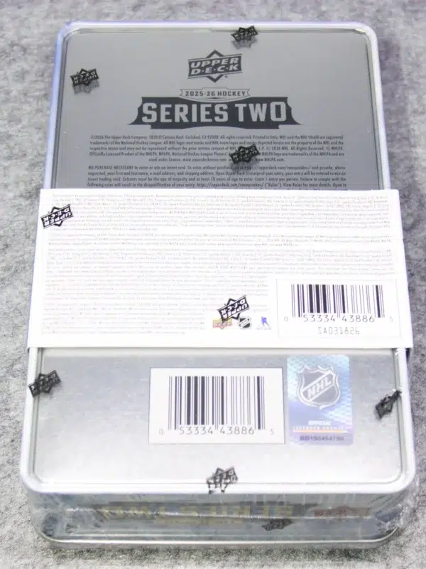 2025-26 Upper Deck Hockey Series 2 Tin - Sealed