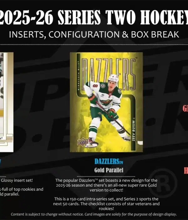 2025-26 Upper Deck Hockey Series 2 Tin - Sealed