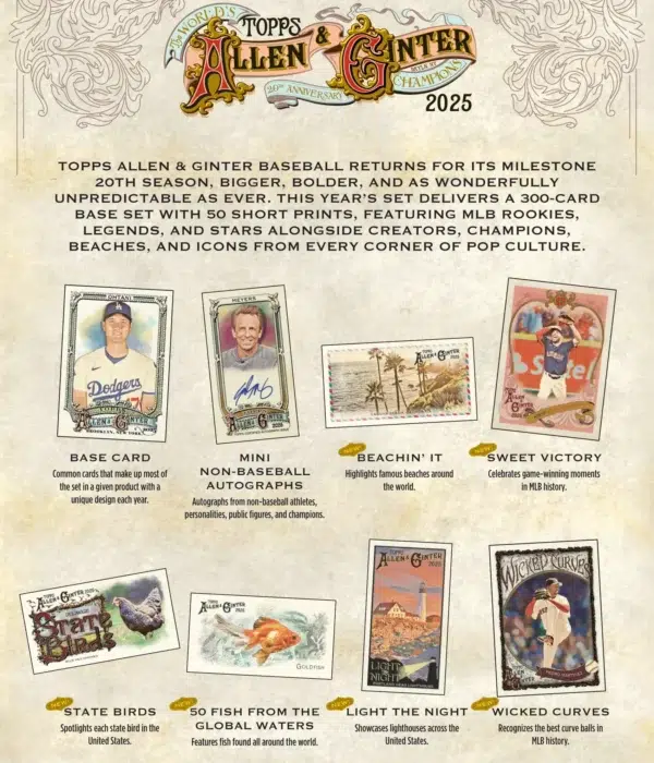 2025 Topps Allen & Ginter Baseball MLB Value Box - Sealed