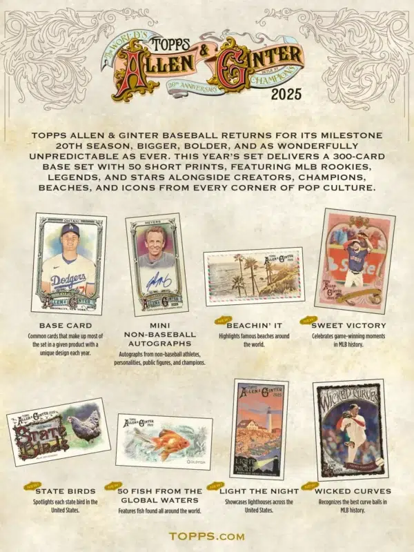 2025 Topps Allen & Ginter Baseball MLB Value Box - Sealed