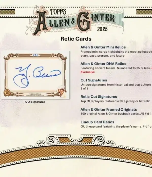 2025 Topps Allen & Ginter Baseball MLB Value Box - Sealed