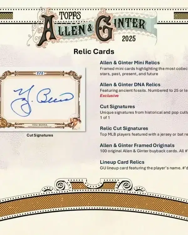 2025 Topps Allen & Ginter Baseball MLB Value Box - Sealed