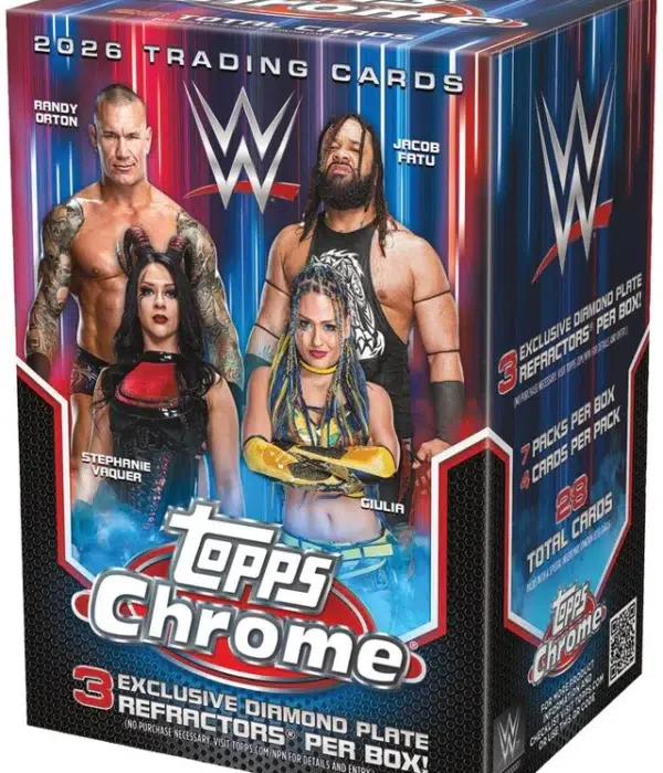 2026 Topps Chrome WWE Wrestling Value Box - Sealed