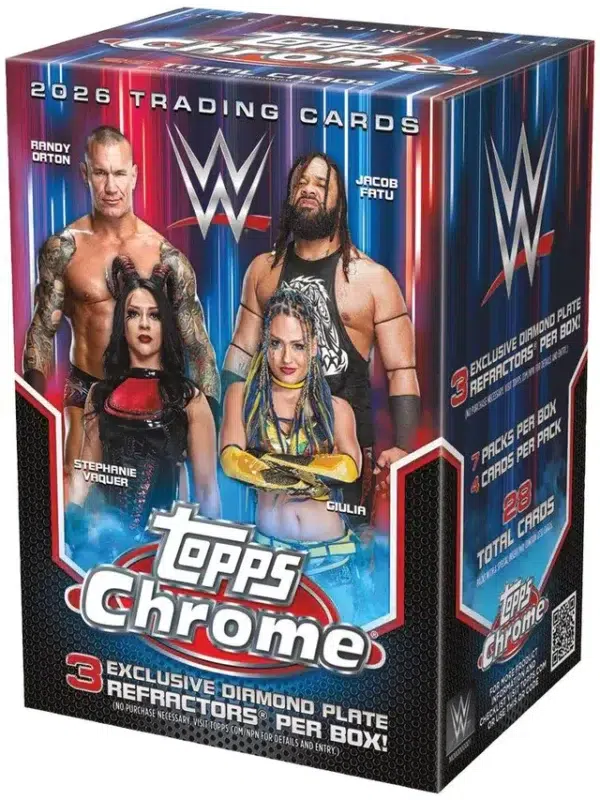 2026 Topps Chrome WWE Wrestling Value Box - Sealed