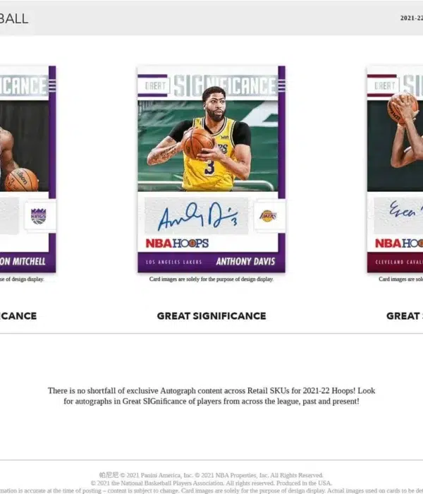 2021-22 Panini NBA Hoops Basketball Blaster Box - Sealed