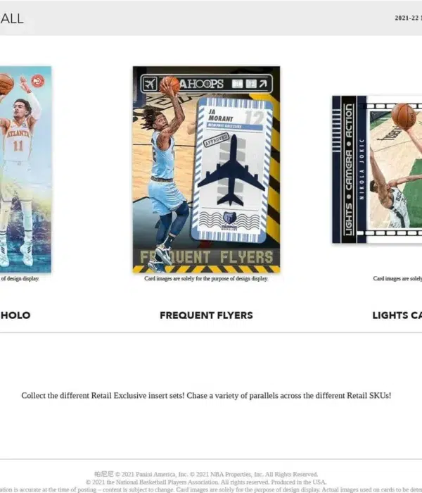 2021-22 Panini NBA Hoops Basketball Blaster Box - Sealed