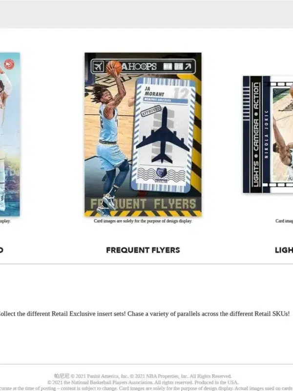 2021-22 Panini NBA Hoops Basketball Blaster Box - Sealed