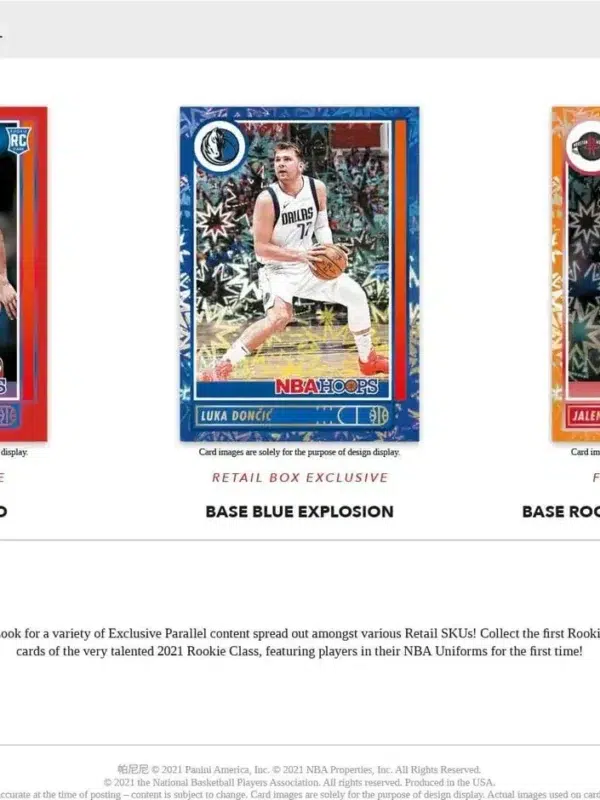2021-22 Panini NBA Hoops Basketball Blaster Box - Sealed
