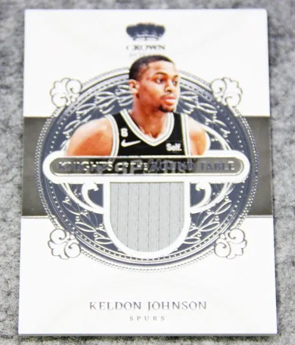 2022-23 Keldon Johnson #KRT-KDJ Panini Crown Royale Knights of the Round Table Relic