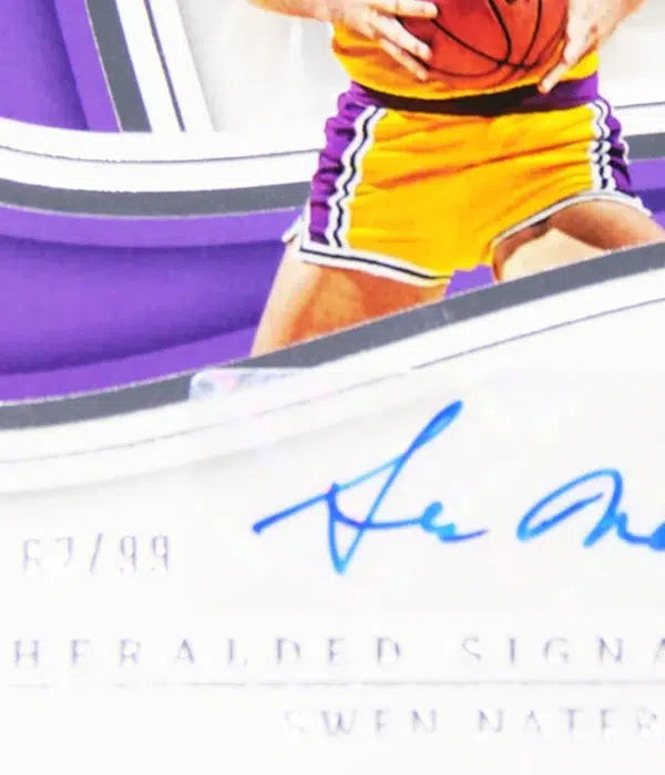2022-23 Swen Nater #IHS-SWN Panini Immaculate Heralded Signatures /99