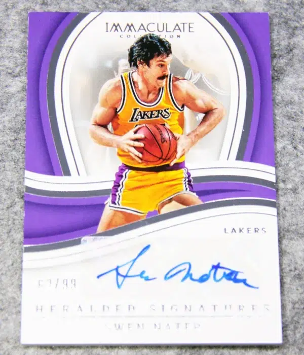 2022-23 Swen Nater #IHS-SWN Panini Immaculate Heralded Signatures /99