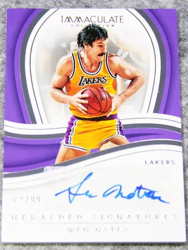 2022-23 Swen Nater #IHS-SWN Panini Immaculate Heralded Signatures /99