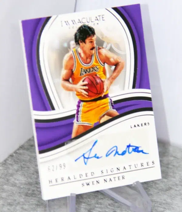 2022-23 Swen Nater #IHS-SWN Panini Immaculate Heralded Signatures /99