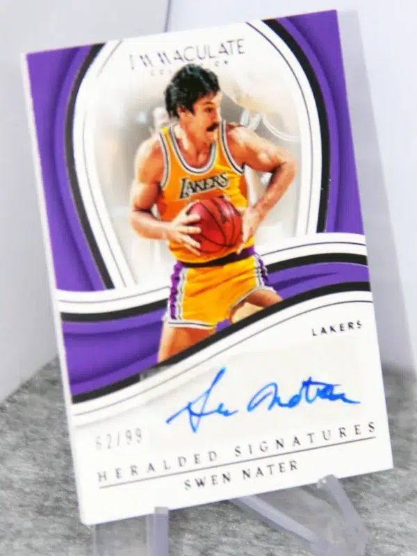 2022-23 Swen Nater #IHS-SWN Panini Immaculate Heralded Signatures /99