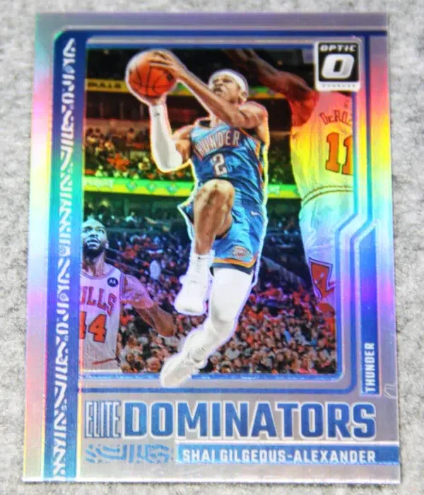 2023-24 Shai Gilgeous-Alexander #1 Panini Donruss Optic Elite Dominators Holo Prizm