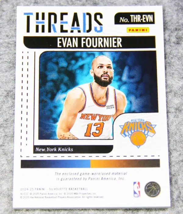 2024-24 Evan Fournier #THR-EVN Panini Silhouette Threads